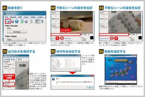 Avidemuxの使い方をマスターしてCMをカット！