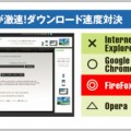 FireFoxはダウンロード速度がダントツ