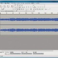 音楽編集ソフトで波形を見ながら無音をカット