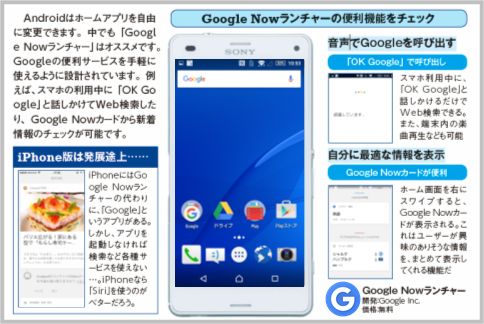 Googleの音声検索なら Google Nowランチャー