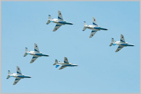 ブルーインパルスが6機揃って行う課目は3つ
