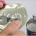 南京錠の鍵複製に適した素材はスチール缶のフタ