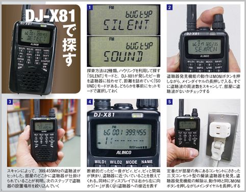 受信機の盗聴器発見機能はどうやって使うもの Starthome