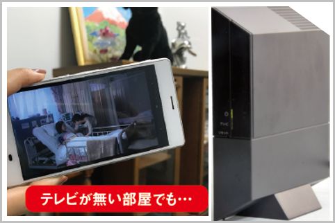 どこでもテレビ視聴できるワイヤレスチューナー