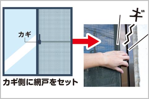 網戸の位置を変えるだけで可能な空き巣対策とは