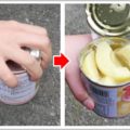 缶切りなしでも素手で缶詰を開ける方法とは?