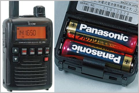 盗聴器を高感度で受信「IC-R6」は低燃費設計