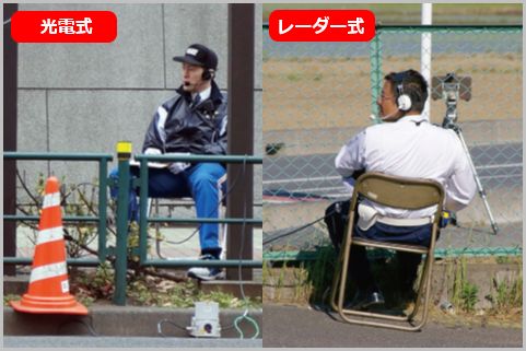 警察の「ネズミ捕り」光電式とレーダー式の違い