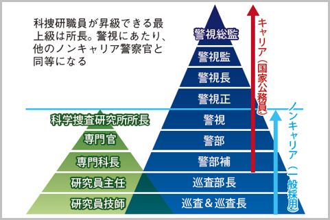 科捜研 研究員に警察官のような階級がある