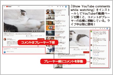 YouTubeを動画再生しながらコメントを読む方法