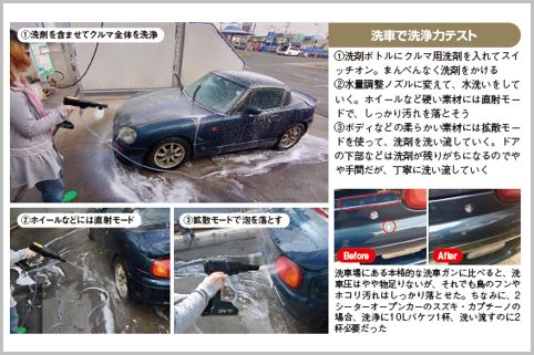 1万円ちょいコードレス高圧洗浄機は洗車に最適
