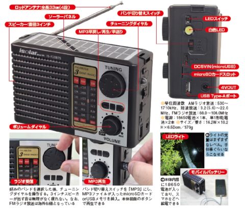 3千円で買えるおすすめ中華防災ラジオの操作性