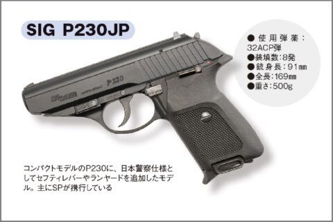 日本の警察官の拳銃はオートマチックに移行中？