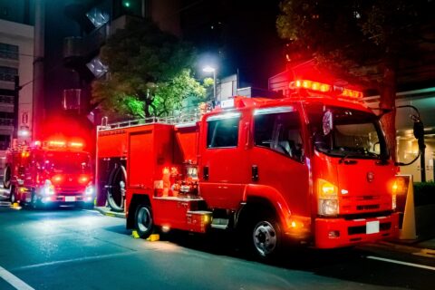 消防車のサイレン音で火事が沈火したか知る方法