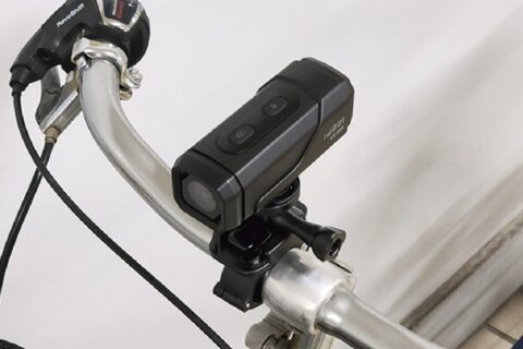EIS手ブレ補正でキレイに映せる4K自転車ドラレコ