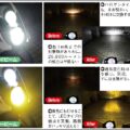 イエロー光に切替可能バイク用LEDヘッドライト