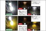 イエロー光に切替可能バイク用LEDヘッドライト