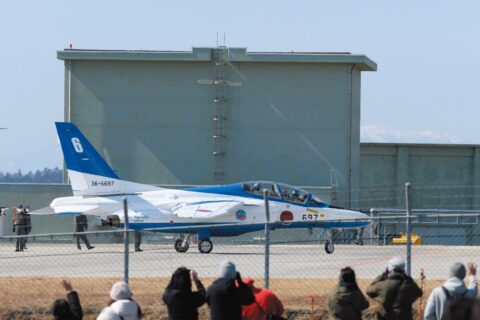 ブルーインパルス訓練で感謝の言葉が聞ける時期
