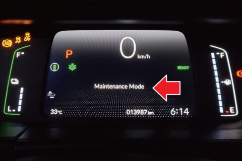 ホンダ・フィット隠しコマンドで表示される画面